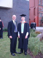 Lyndon and Dad 2 Graduation